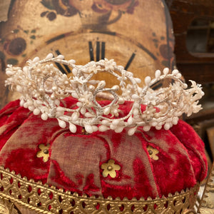 Waxed flower tiara - crown