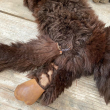 Load image into Gallery viewer, Rabbit fur &amp; leather monkey toy
