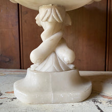 Load image into Gallery viewer, Alabaster tazza with dolphin base
