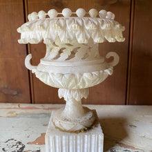 Load image into Gallery viewer, Intricately carved alabaster urn
