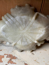 Load image into Gallery viewer, Chinese soapstone carved lotus leave centre dish - greige
