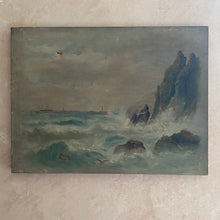 Load image into Gallery viewer, Large Oil on canvas seascape
