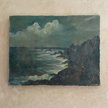 Load image into Gallery viewer, Oil on canvas lighthouse
