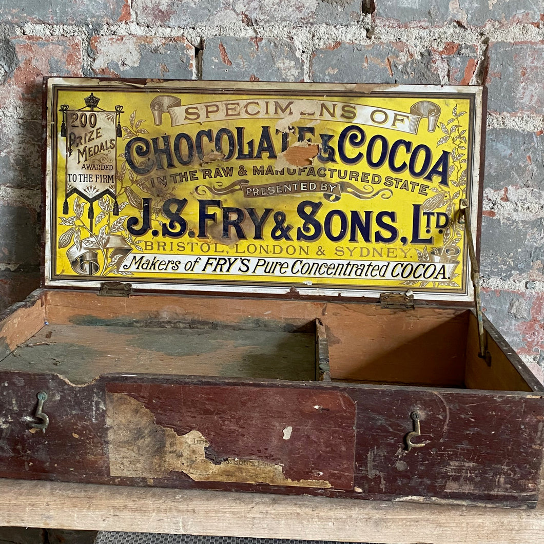 Vintage Fry's Chocolate & Cocoa display box
