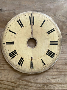 Wood & plaster clock dial - split