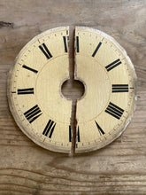 Load image into Gallery viewer, Wood &amp; plaster clock dial - split
