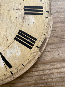 Wood & plaster clock dial - cream