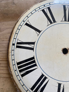 Wood & plaster clock dial - white