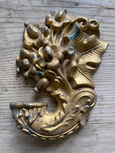 Gilt pressed metal decorative detail - cornacupia