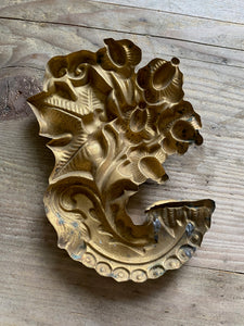Gilt pressed metal decorative detail - cornacupia