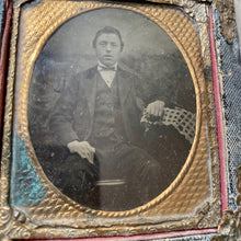 Load image into Gallery viewer, Framed Daguerreotype of young gent
