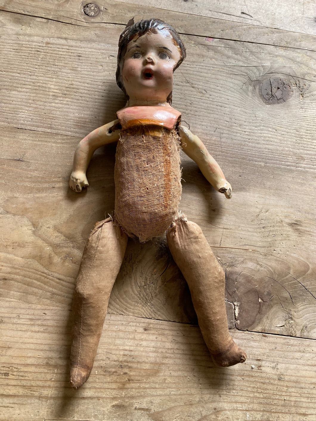 Old doll - straw body
