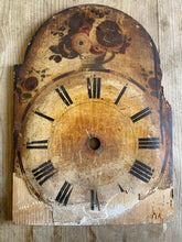 Load image into Gallery viewer, Wooden floral painted clock dial
