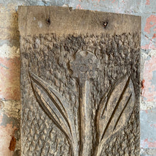 Load image into Gallery viewer, Carved wooden panel: potted plant
