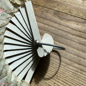 Handpainted paper fan