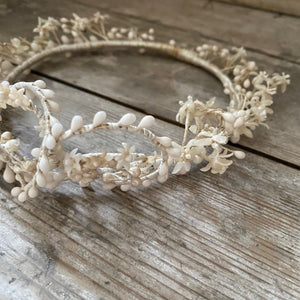 Waxed flower tiara - crown
