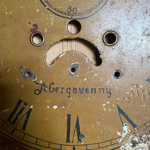 Longcase / grandfather clock dial - Abergavenny