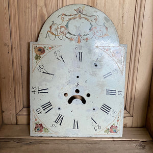Longcase / grandfather clock dial - floral swags