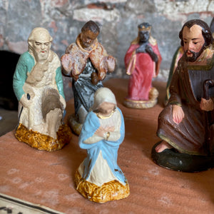 French vintage nativity figures