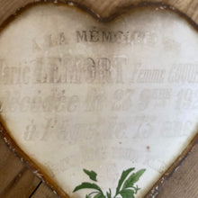 Load image into Gallery viewer, French enamel memorial heart - LEMORT
