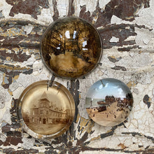 Load image into Gallery viewer, Collection of 3 vintage paperweights - round
