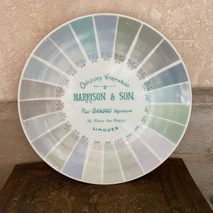 French salesman colour sample plate
