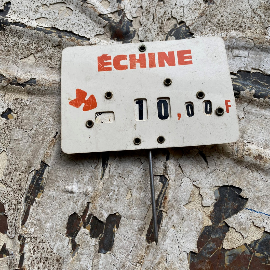 French butchers sign - echine