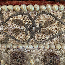 Load image into Gallery viewer, French shellwork &amp; seed jewellery box dated 1890
