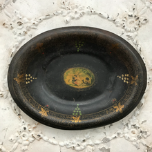 Load image into Gallery viewer, 19th century hand-painted toleware dish
