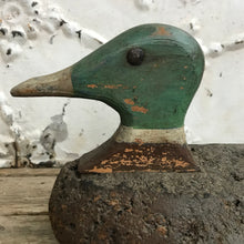 Load image into Gallery viewer, Cork &amp; wood decoy duck
