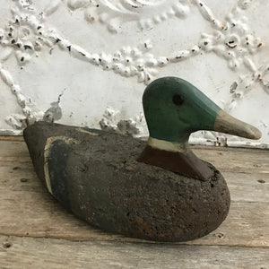 Cork & wood decoy duck