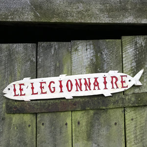 French rowing boat sign