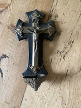 Load image into Gallery viewer, French wooden crucifix
