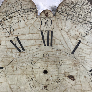 Mid-19th Century Grandfather clock dial