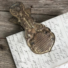 Load image into Gallery viewer, Large brass hand letter holder
