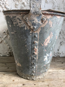 George V rivetted fire bucket