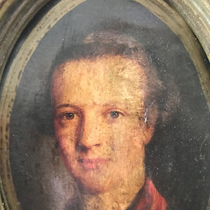Small framed portrait (oelograph?)