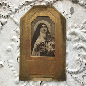 French St. Therese card stand