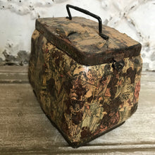 Load image into Gallery viewer, Pair of French decoupage tins
