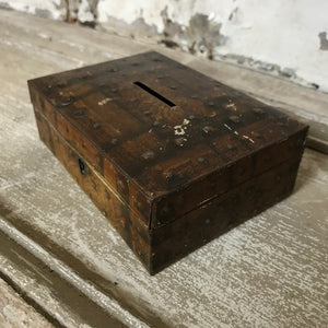 Figural pirate treasure chest moneybox