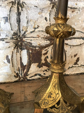 Load image into Gallery viewer, Pair of French altar candlesticks
