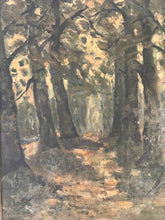 Load image into Gallery viewer, Framed oil on board tree-lined walk
