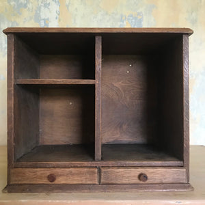 Small oak cabinet with drawers