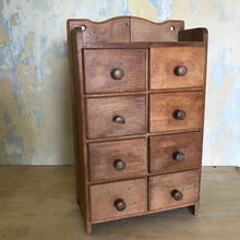 Load image into Gallery viewer, Vintage pine spice drawers
