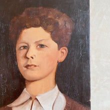 Load image into Gallery viewer, Mid-Century French oil portrait
