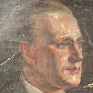 Bloomsbury style oil on canvas portrait