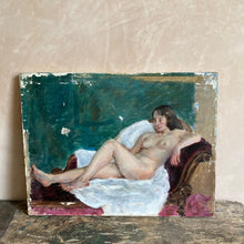 Load image into Gallery viewer, Double-sided oil on canvas portrait / nude
