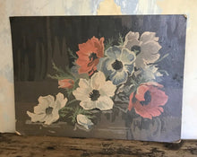 Load image into Gallery viewer, Oil on card poppies
