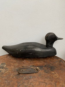 Wooden decoy duck