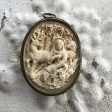Load image into Gallery viewer, Meerschaum relief sculpture of St. Francis
